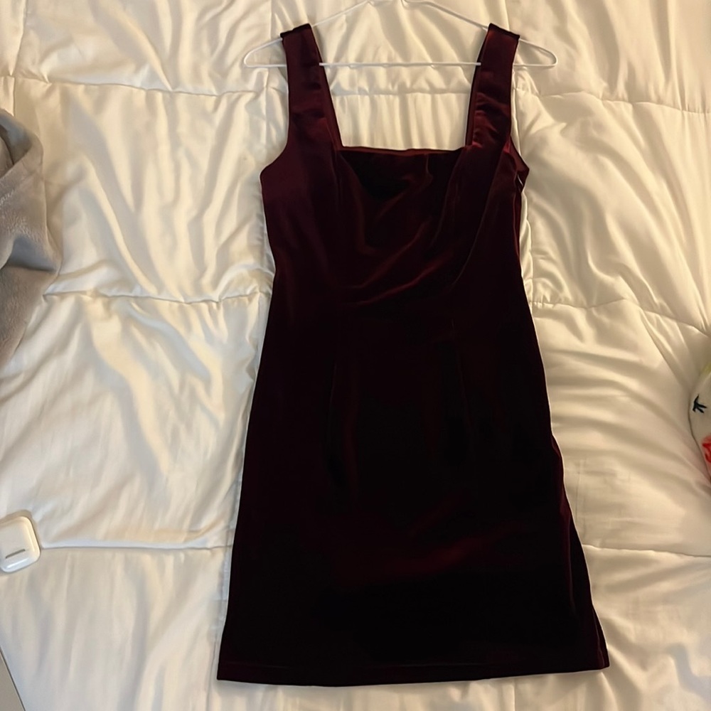 Velvet Burgundy Dress